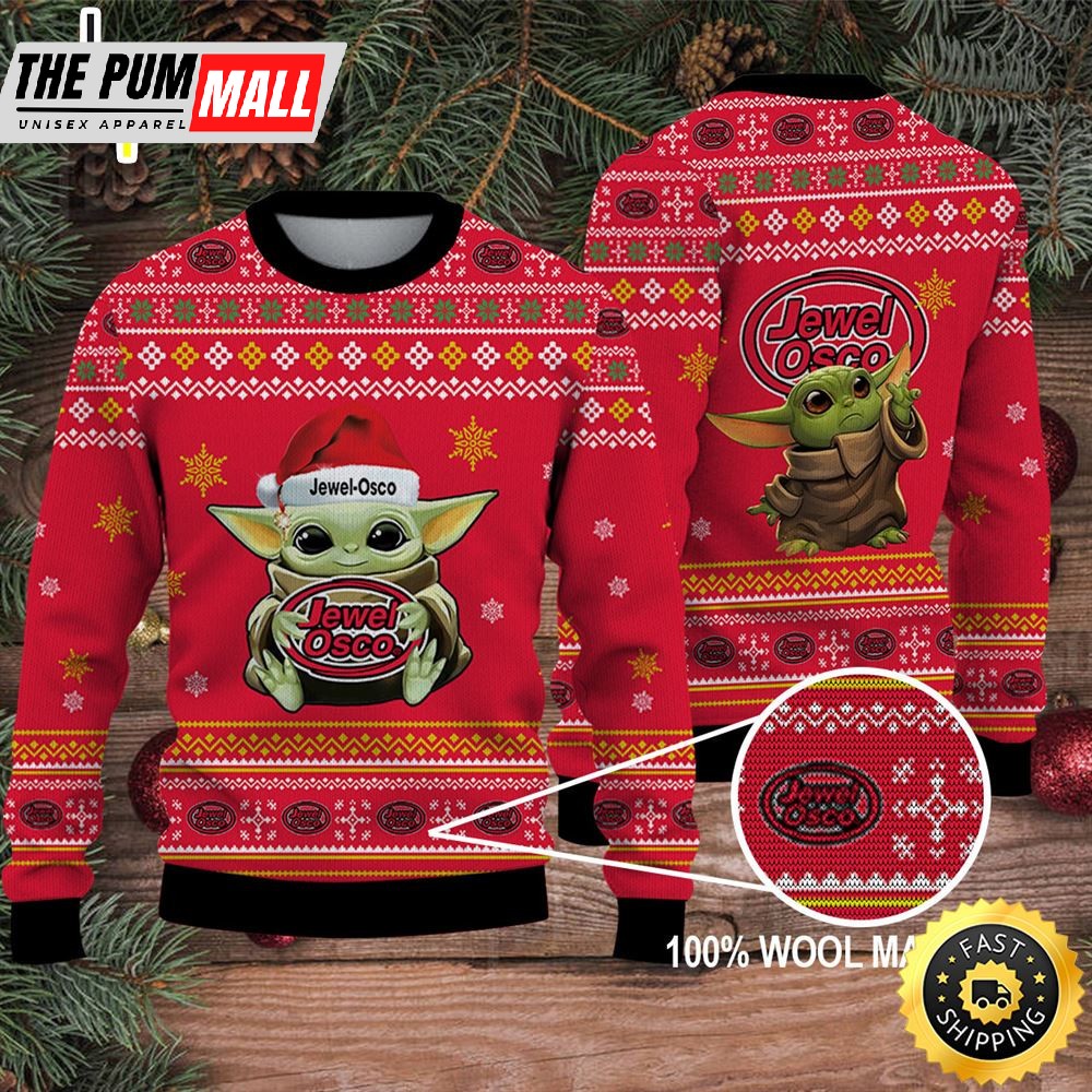 Baby Yoda Merry Christmas Ugly Sweater Jewel-Osco