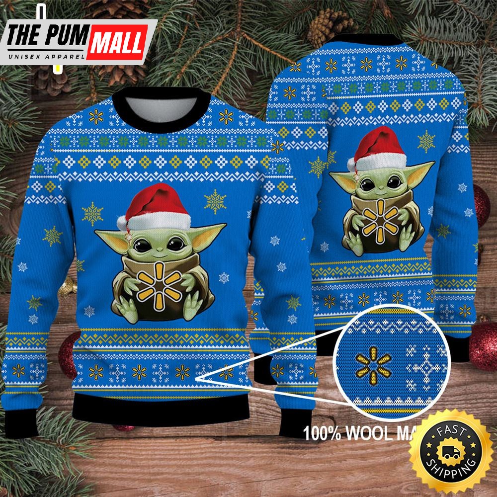 Baby Yoda Merry Christmas Ugly Sweater Walmart