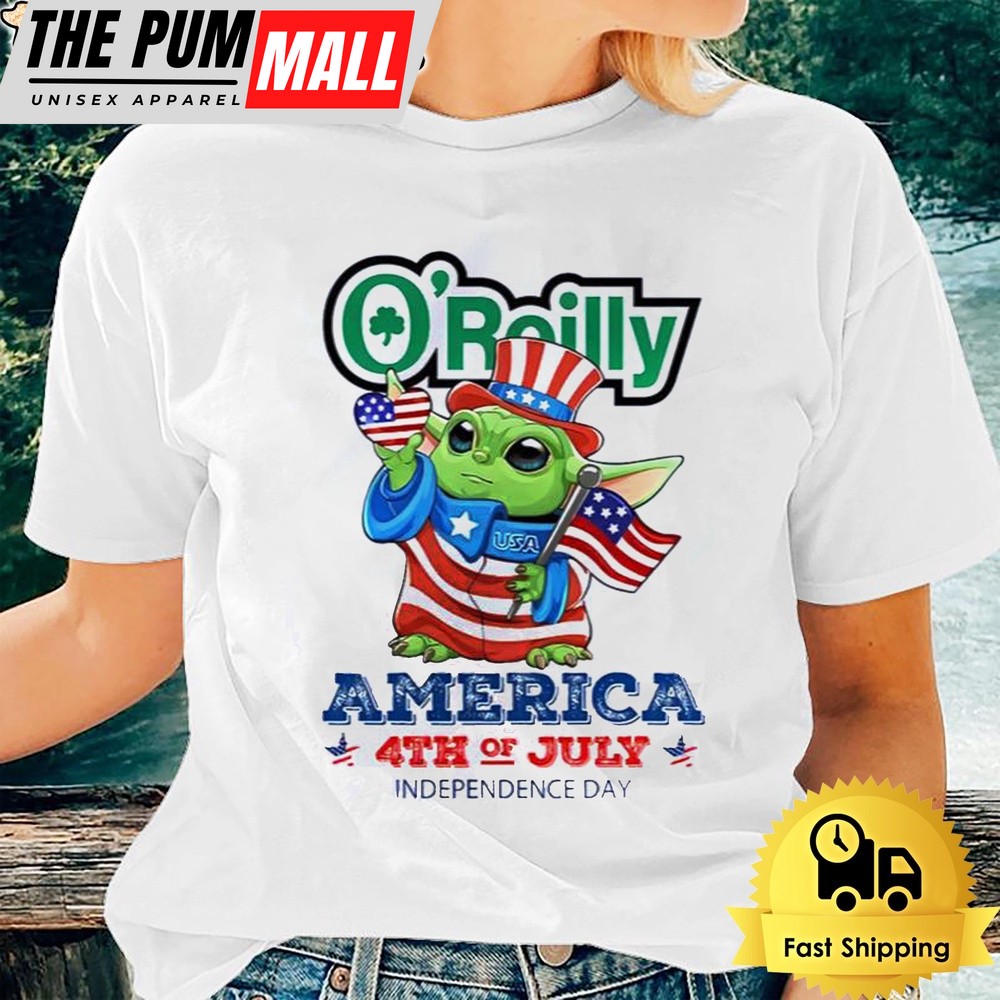 Baby Yoda O’reilly America 4th Of July Unsiex T-Shirt