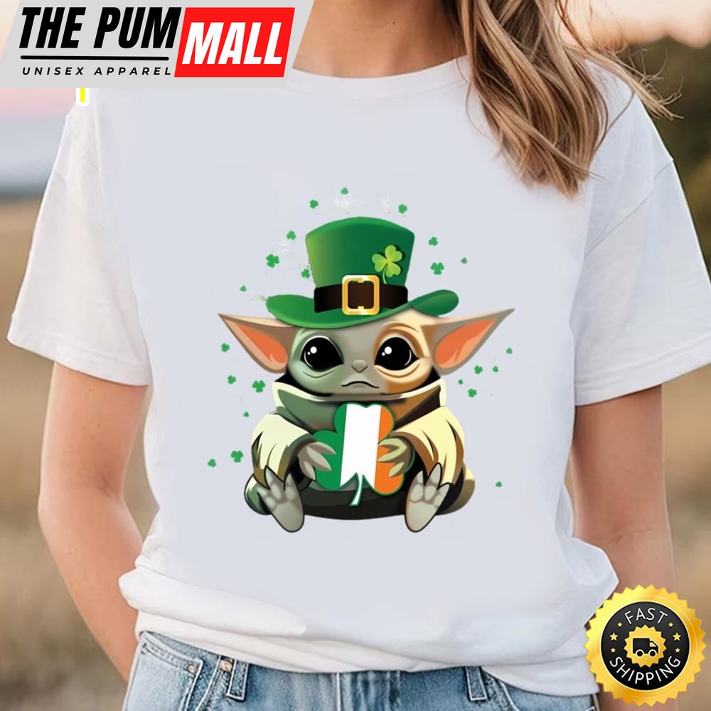 Baby Yoda Star War St Patricks Day T-shirt