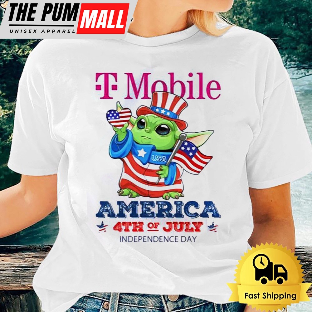 Baby Yoda T-Mobile’s America 4th Of July Unsiex T-Shirt