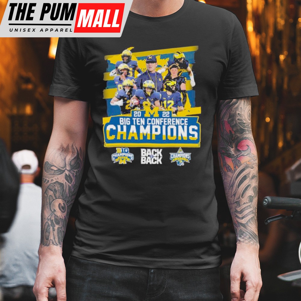Back To Back 2025 Big Ten Conference Champions Michigan Football T-shirt