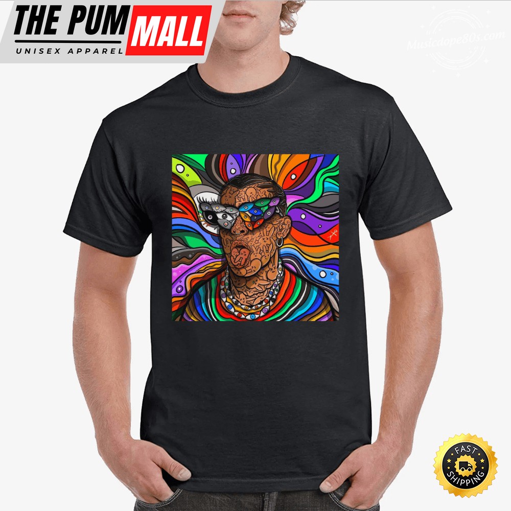 Bad Bunny Cartoon Illustration T-Shirt