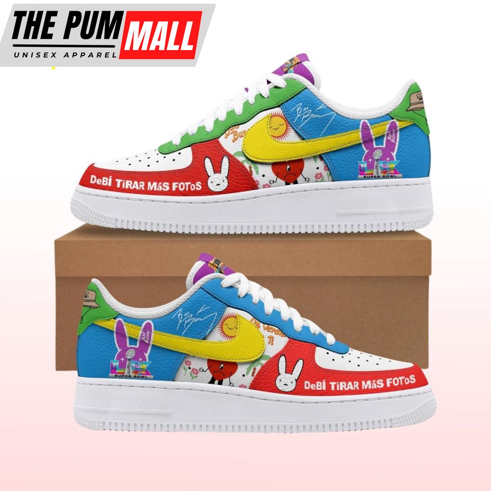Bad Bunny Debi Tirar Mas Fotos Super Bowl LX Air Force Shoes