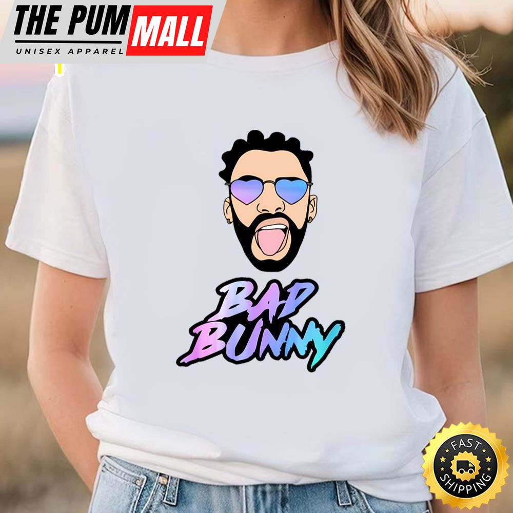 Bad Bunny Face Shirt For Fan