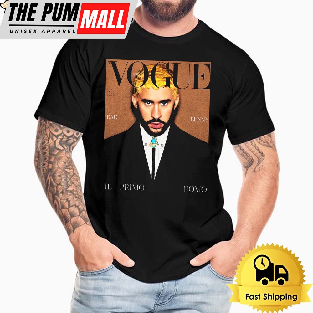 Bad Bunny Graces The Cover Of Vogue Italia Unisex T-Shirt