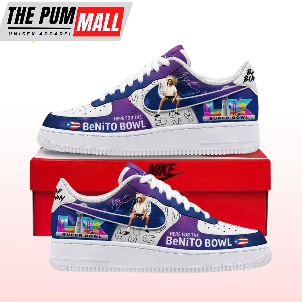 Bad Bunny Here For The Benito Bowl 2025 Air Force 1 Shoes