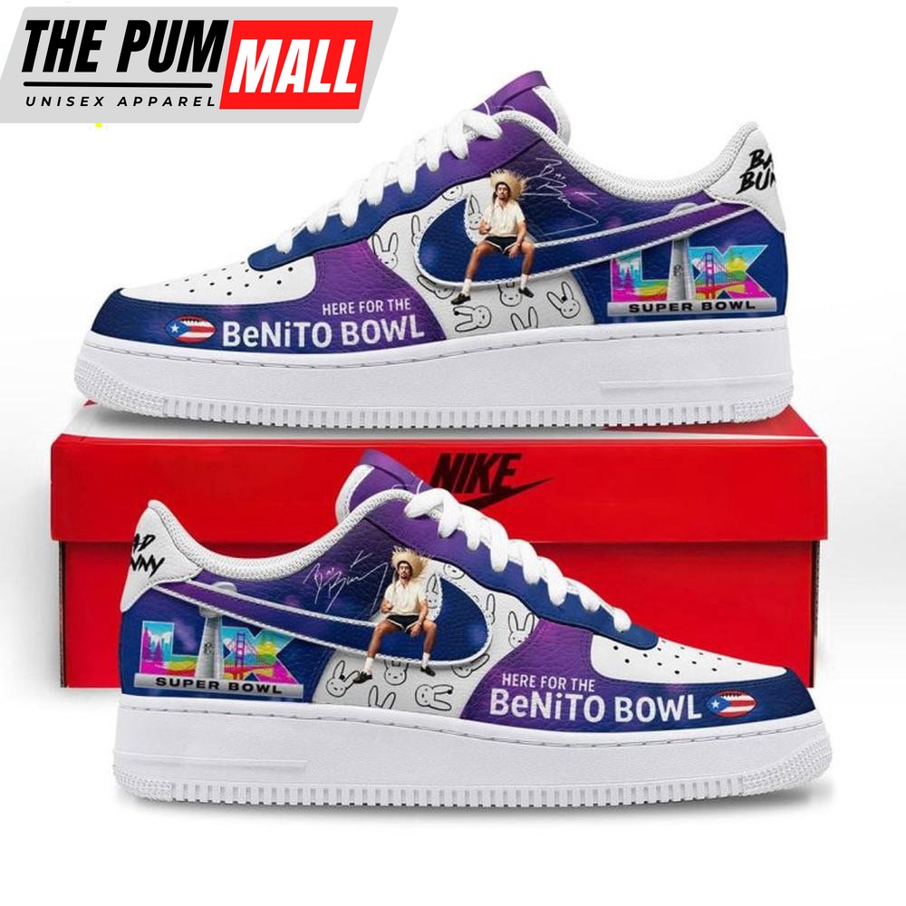 Bad Bunny Here For The Benito Bowl Air Force 1 Shoes