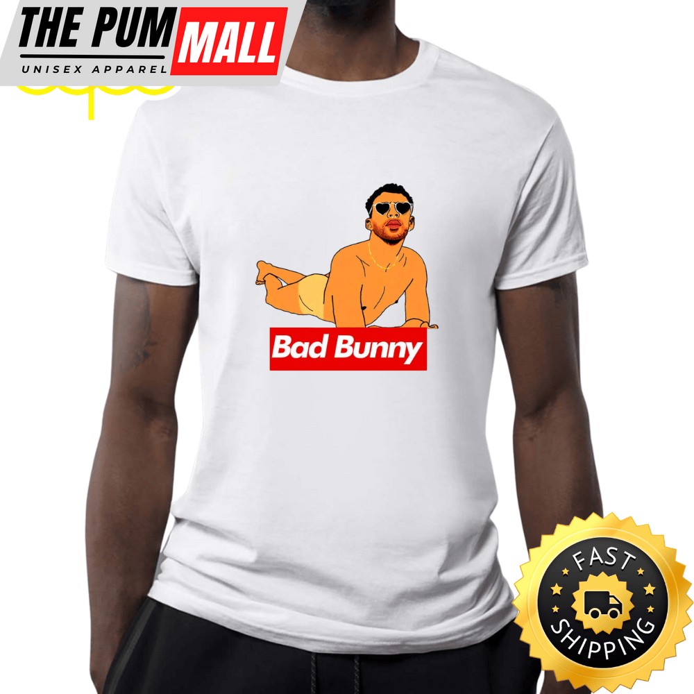 Bad Bunny – Naked Bunny White T-shirt