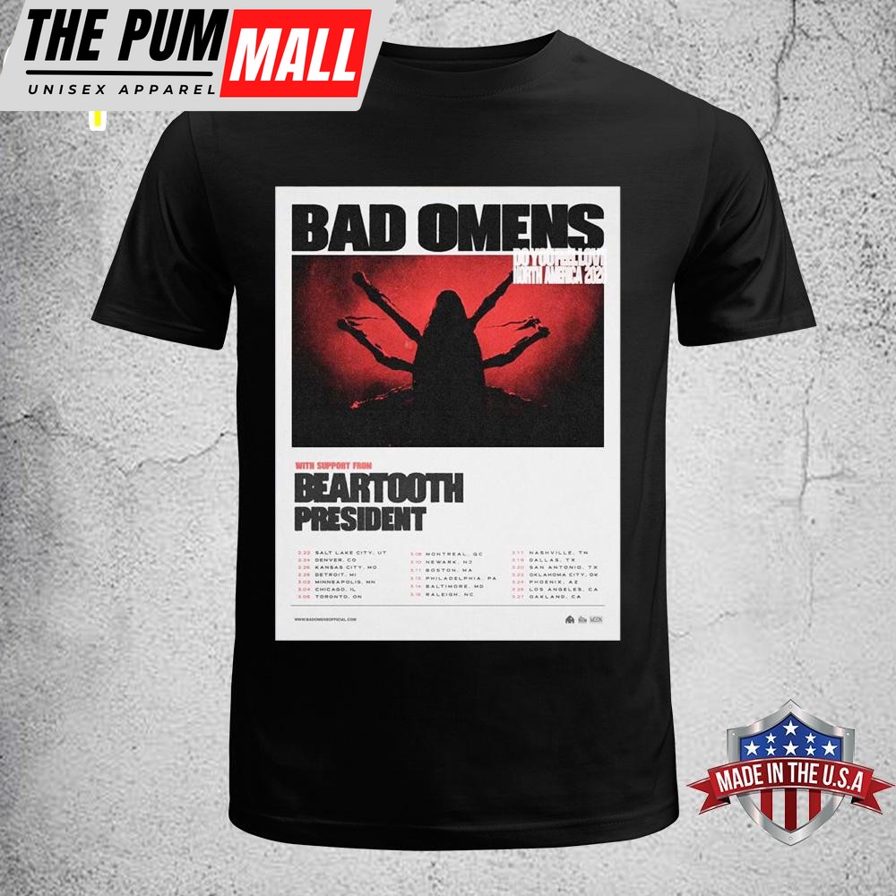 Bad Omens Do You Feel Love North America 2026 Tour Unisex T-Shirt