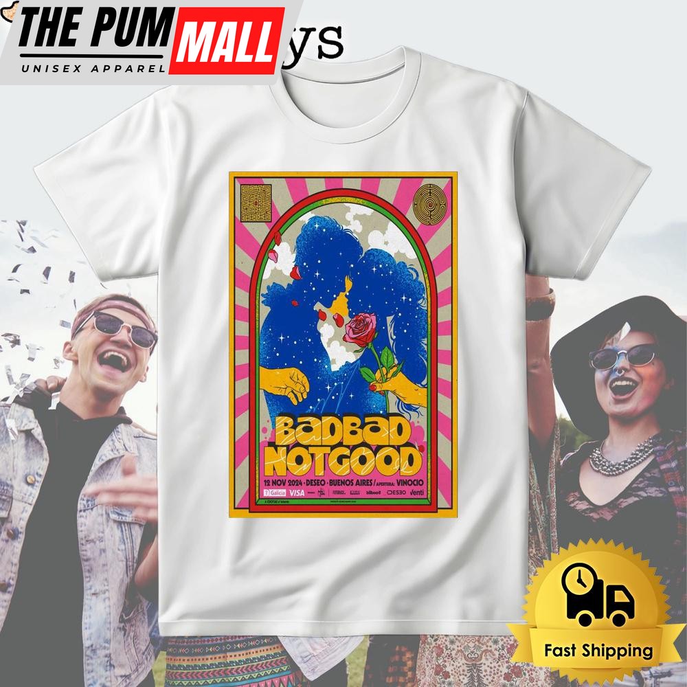 BadbadNotGood Tour Buenos Aires Argentina Nov 12 2024 T Shirt