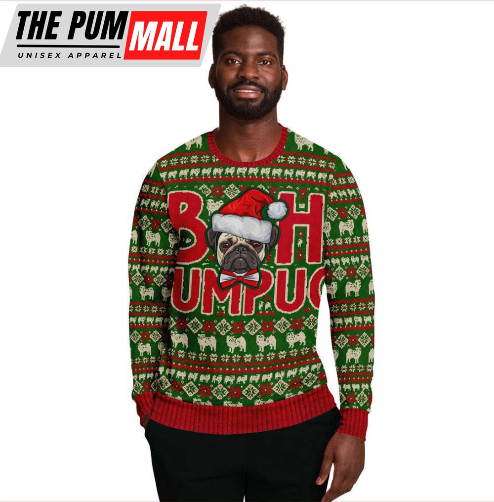 Bah Humpug Pug Ugly Sweater Christmas Sweater Wool Sweater Xmas Gift for Dog Lovers – Gift For Christmass Day