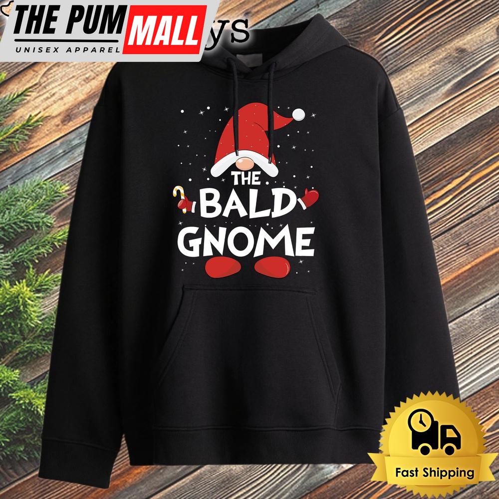 Bald Gnome Xmas Group Christmas Matching Family Reunion Hoodie