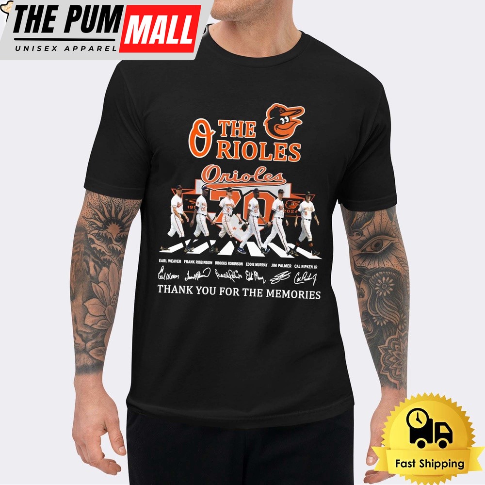 Baltimore Orioles Signature Thank You For The Memories Unisex T-Shirt