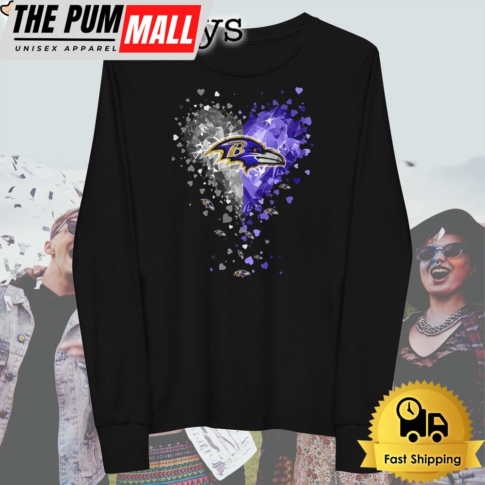 baltimore-ravens-crystal-heart-t-shirt-ed8y21ij Baltimore Ravens Crystal Heart T Shirt