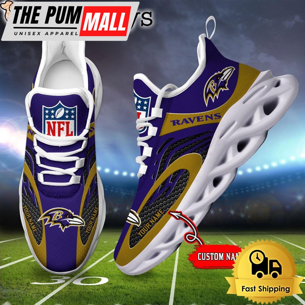 Baltimore Ravens Custom Max Soul Shoes