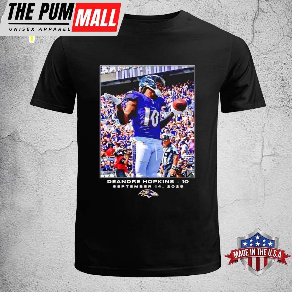 Baltimore Ravens DeAndre Hopkins NFL Flash Features Week 2 Unisex T-Shirt