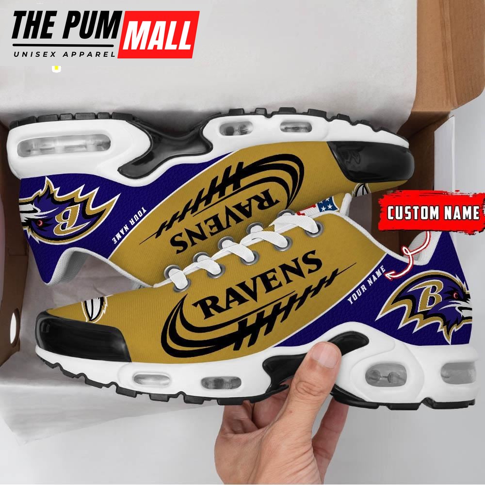 Baltimore Ravens Football Custom NFL Sport Max Plus Shoes