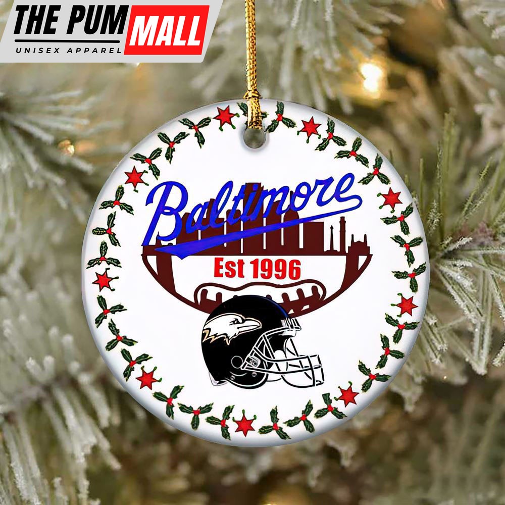 Baltimore Ravens Football Hallmarks Personalized NFL Ornaments Limited Edition