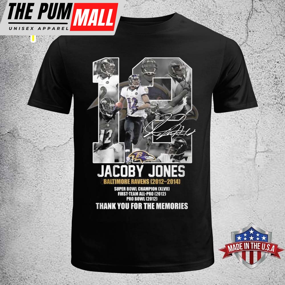 Baltimore Ravens Jacoby Jones Thank You For The Memories T-Shirt