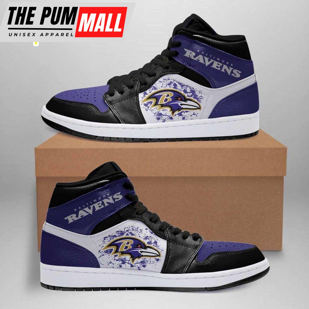 Baltimore Ravens NFL JD1 Boot Sneakers Shoes