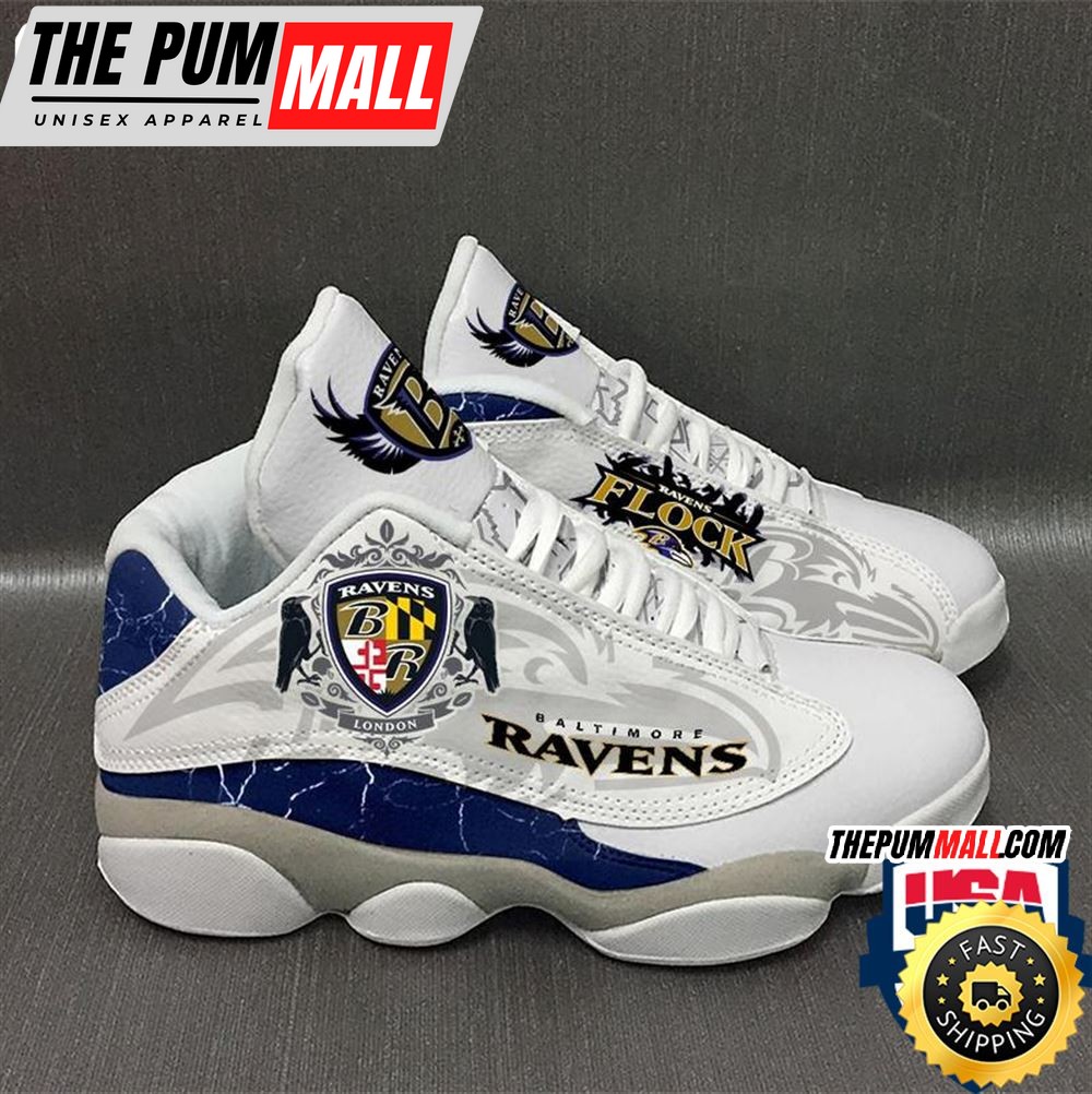 Baltimore Ravens Nfl Ver 2 Air Jd 13 Sneaker