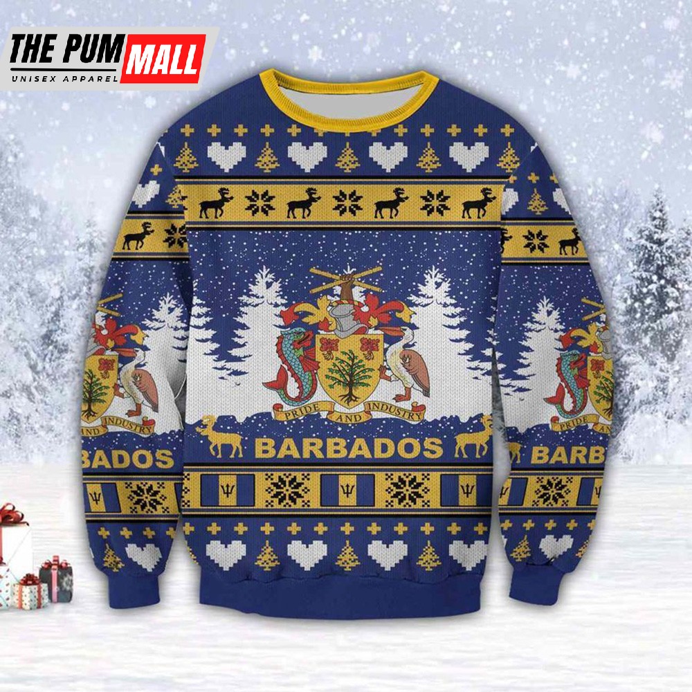 Barbados Island ? Pride Industry Ugly Christmas Sweater
