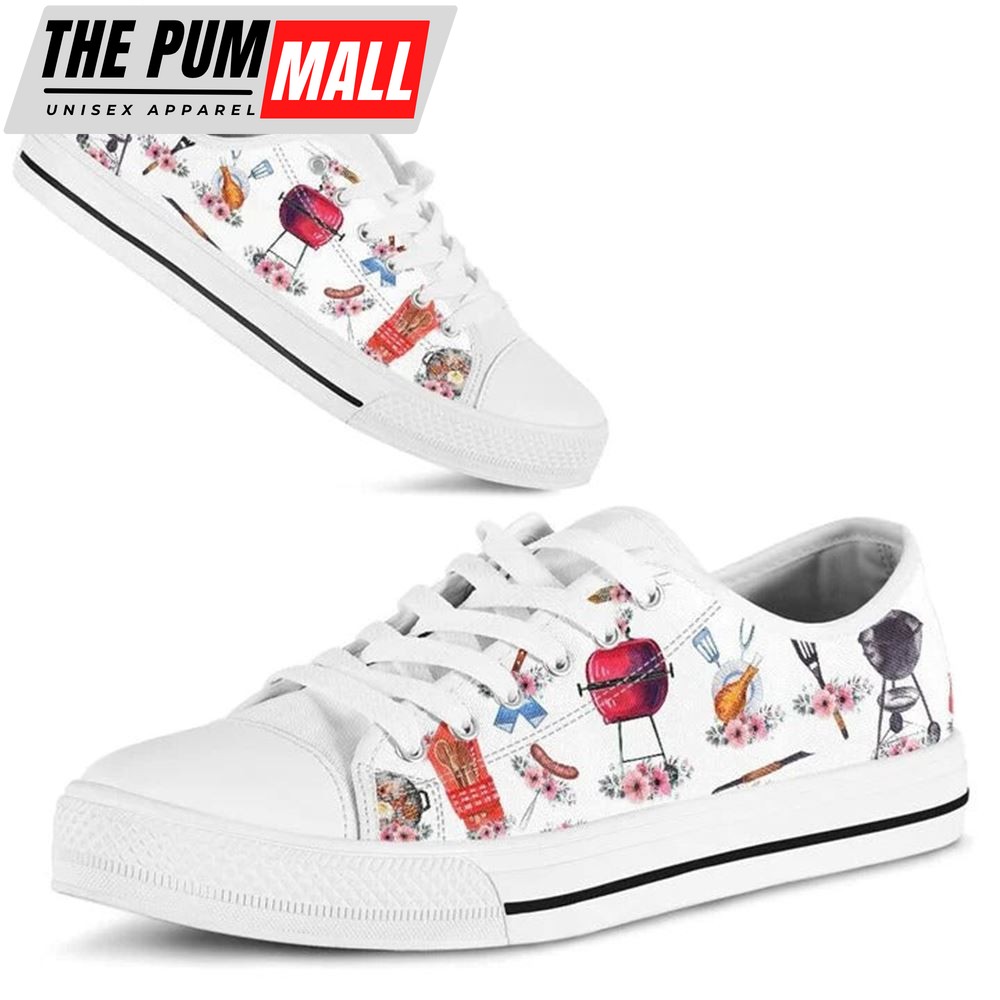barbeque-flower-watercolor-low-top-shoes-low-top-shoes-mens-women-cdc5r9vi Barbeque Flower Watercolor Low Top Shoes – Low Top Shoes Mens, Women