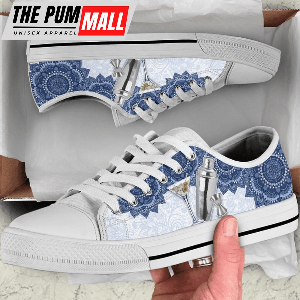Bartender Mandala Luxury Low Top Shoes PN205124Sb – Stylish Footwear