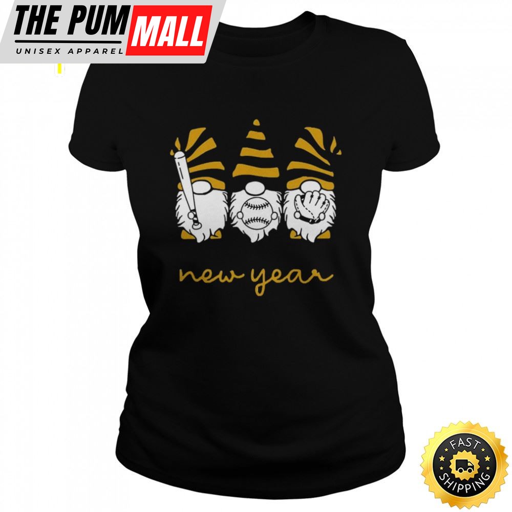 Baseball Gnomies Happy New Year Unisex Basic T-shirt
