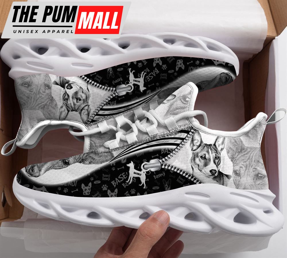 Basenji Sketch Max Soul Shoes For Men And Women, Best Gift For Pet Lover