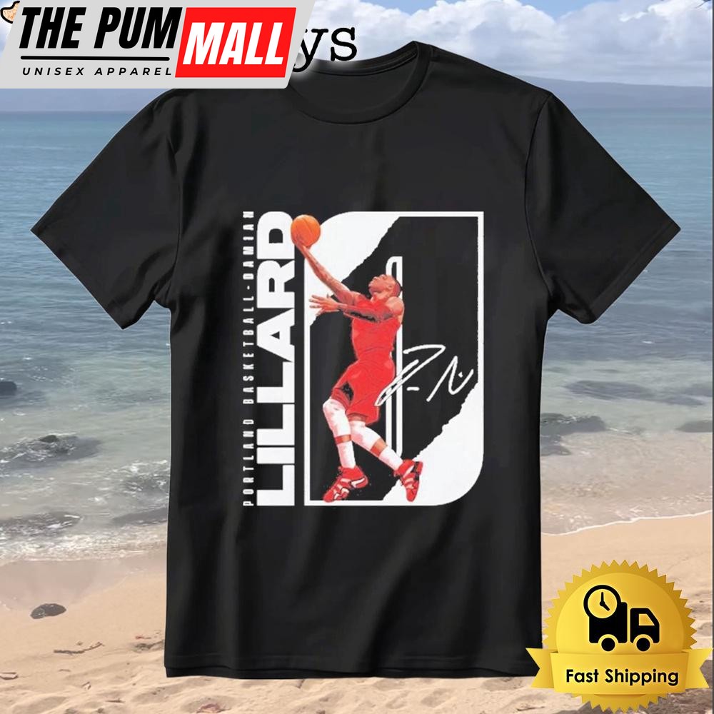Basketball Damian Lillard Portland Stretch Signature Player T-Shirt