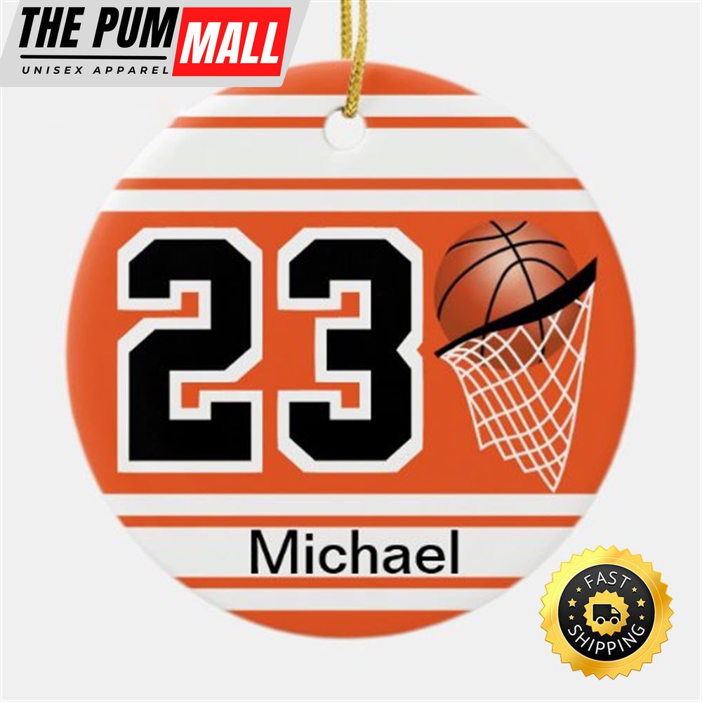 Basketball Jersey Style Personalize NBA Christmas Ornaments Limited Edition