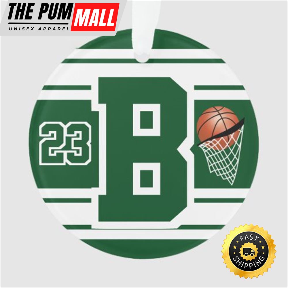 Basketball Letter & Number Personalize NBA Christmas Ornaments Limited Edition