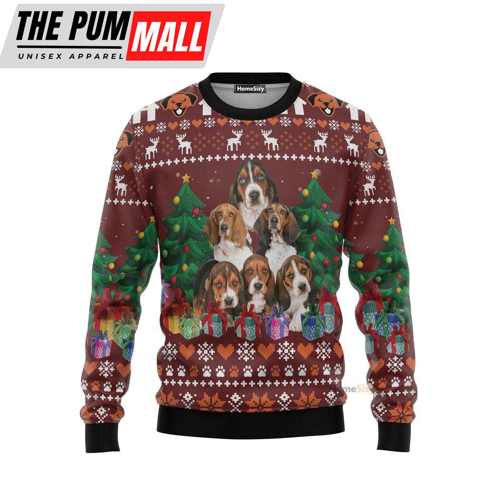 basset-hound-pine-tree-ugly-christmas-sweater-gift-for-men-and-women-1dhaj20i Basset Hound Pine Tree Ugly Christmas Sweater, Gift For Men And Women