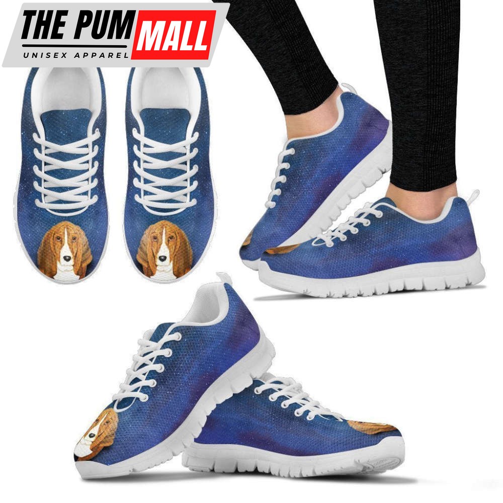 Basset Hound Women’s Sneakers For Men Women Comfortable Walking Running Lightweight Casual Shoes