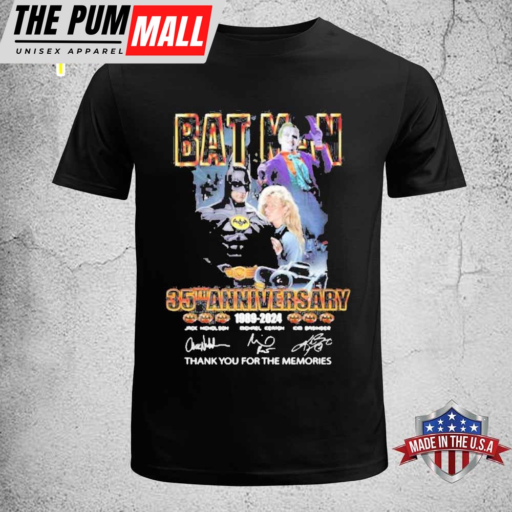 Bat Man 35th Anniversary 1989-2025 Thank You For The Memories Unisex T-Shirt