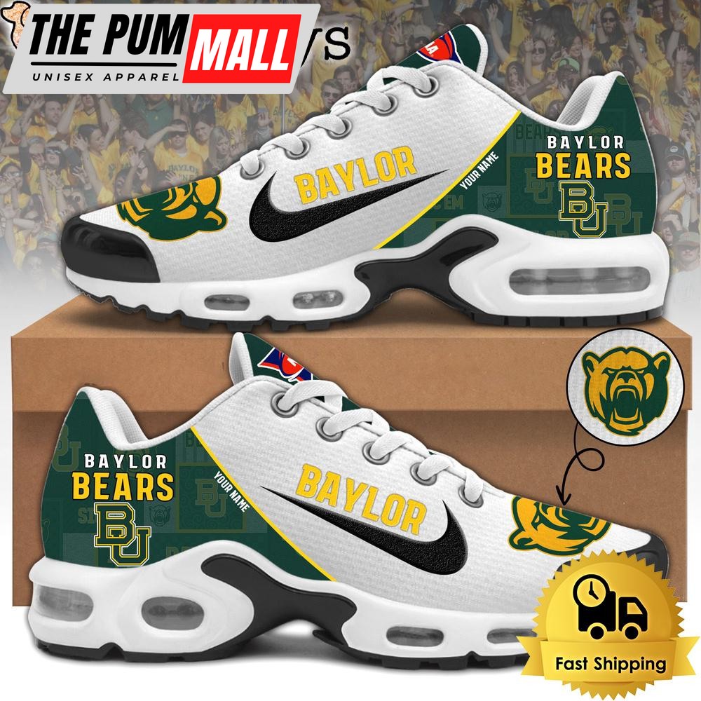 Baylor Bears Football Mascot Symbol Custom Air Max Plus Shoes