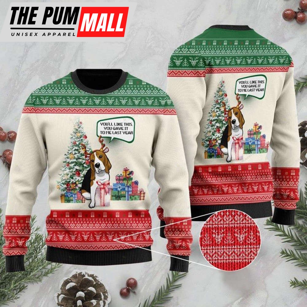 Beagle Dog Ugly Christmas Sweater, Gift Christmas 2023 For Pet Lover