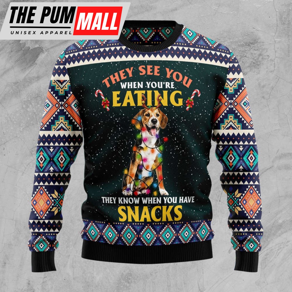 Beagle Snack Ugly Christmas Sweater, Christmas Gift For Men And Women