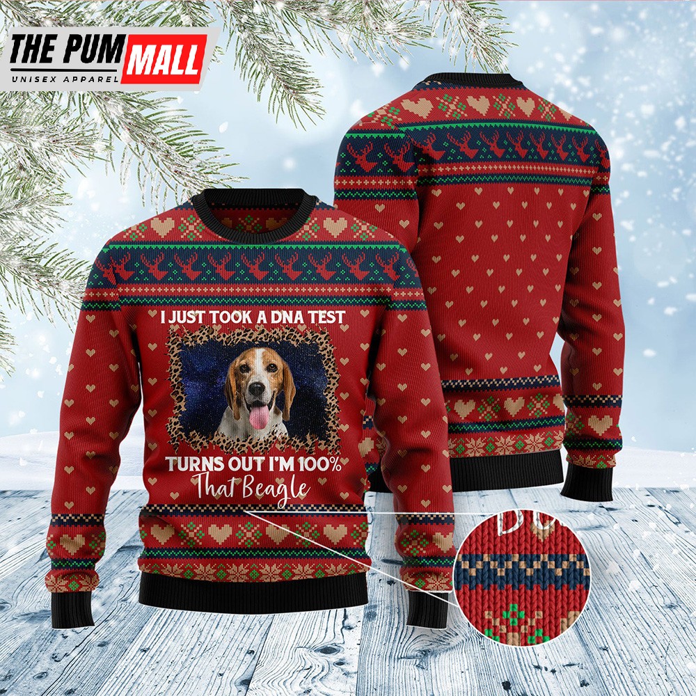 Beagle Ugly Christmas Sweater Retro Christmas Sweater