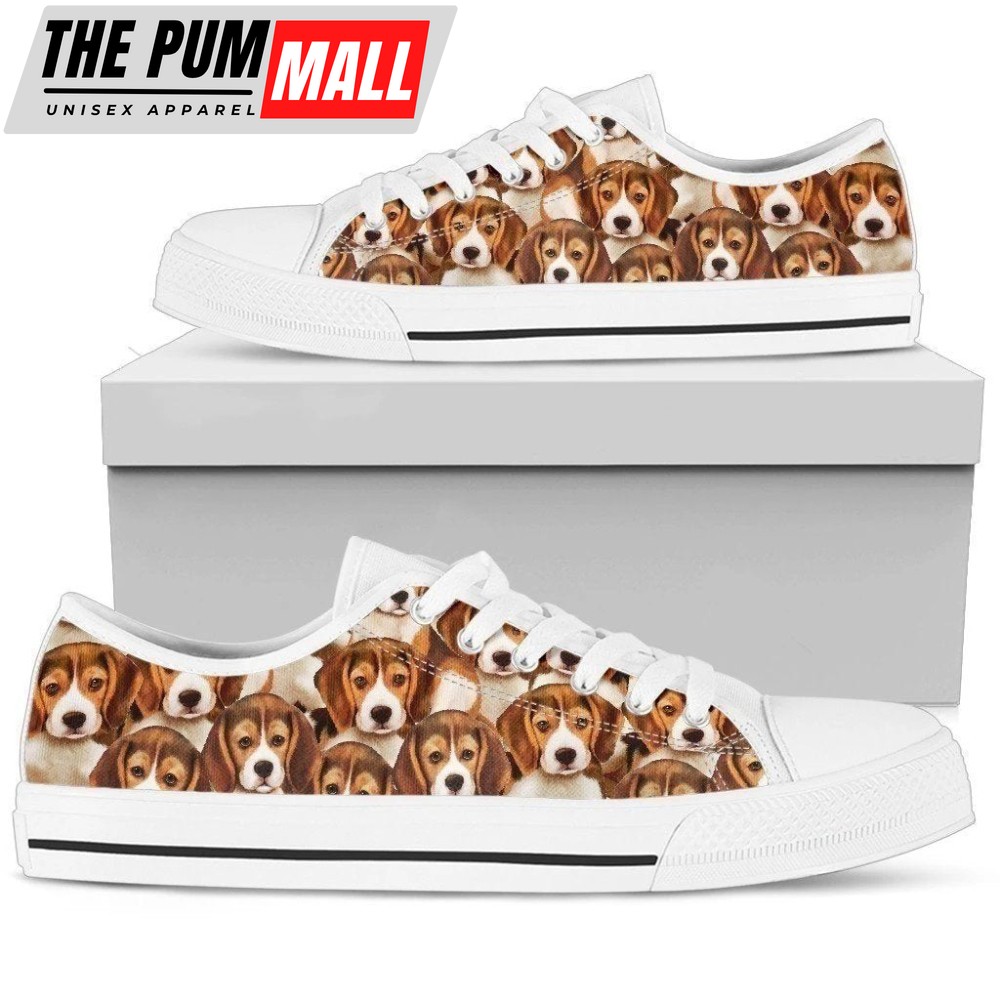 Beagle Women’s Sneakers Low Top Shoes For Dog Lover NH09