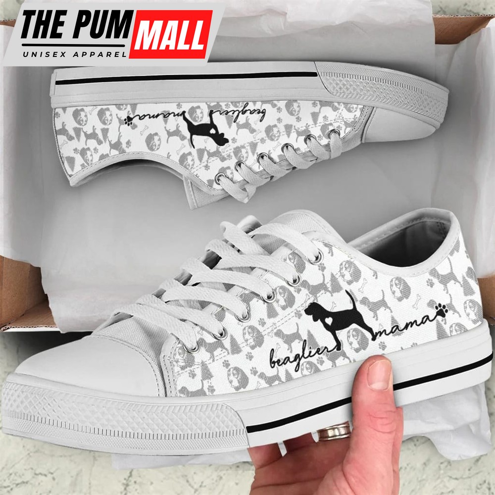 Beaglier Low Top Shoes – Sneaker For Dog Walking – Dog Lovers Gifts for Him or Her