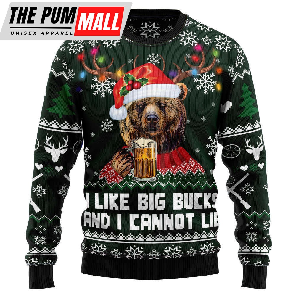Bear Hunting and Beer D3009 Ugly Christmas Sweater – Noel Malalan