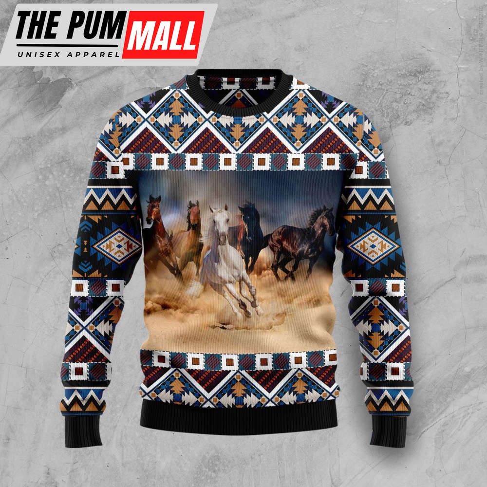 Beautiful Horses T309 Ugly Christmas Sweater – Noel Malalan Signature