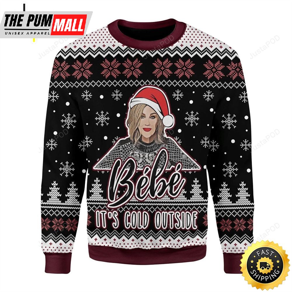 Bebe Its Cold Outside Moira Rose Christmas Ugly Sweater