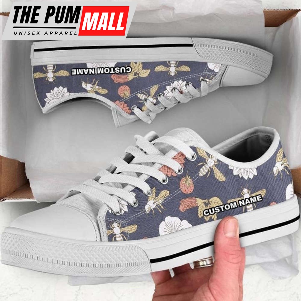 Bee Sneakers For Women and Kids, Cute and Comfy Shoes For Bee Lovers