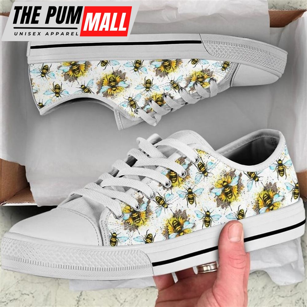 bees-purple-flower-watercolor-low-top-shoes-low-top-shoes-mens-women-yks4bfvh Bees Purple Flower Watercolor Low Top Shoes – Low Top Shoes Mens, Women