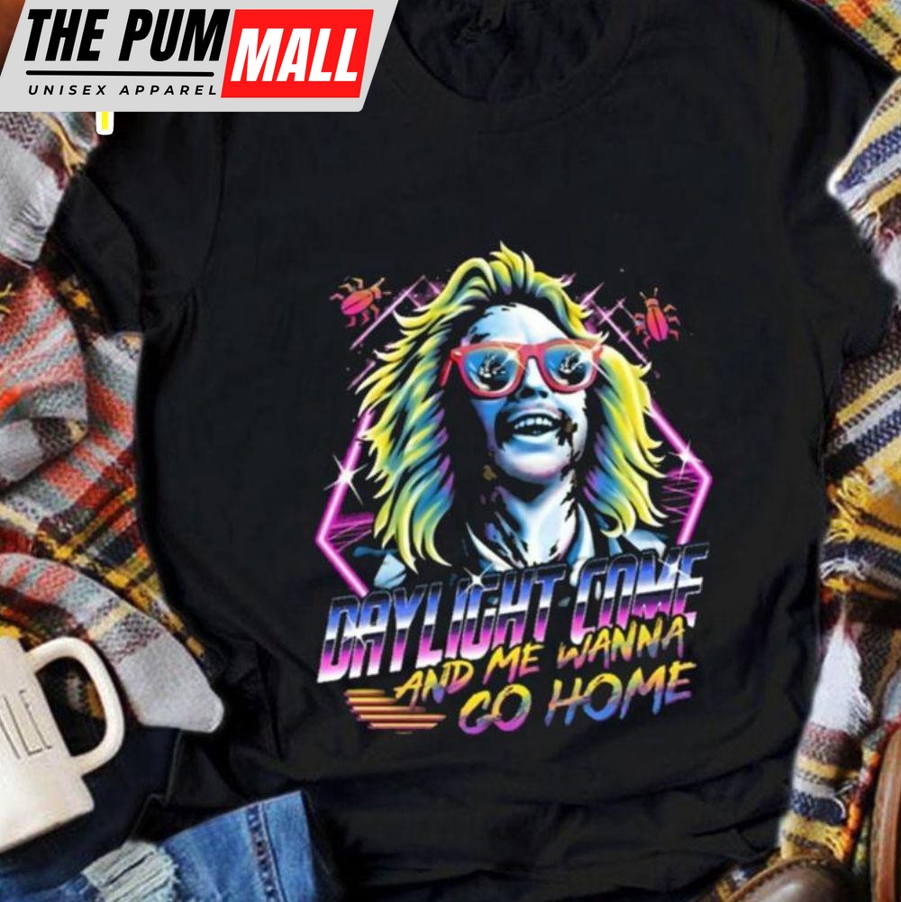 Beetlejuice Daylight Come And Me Wanna Go Home 80s Horror Movie T-shirt