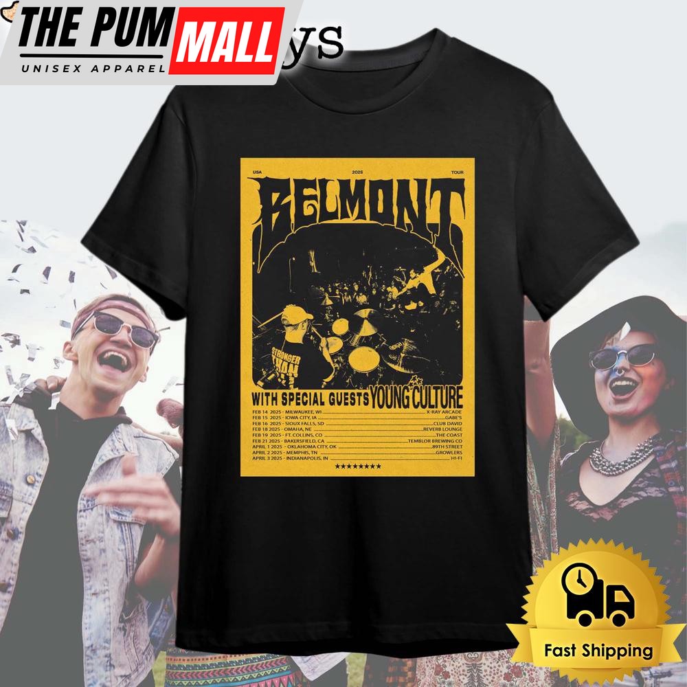 Belmont Tour With Special Guests Young Culture 2025 US T Shirt